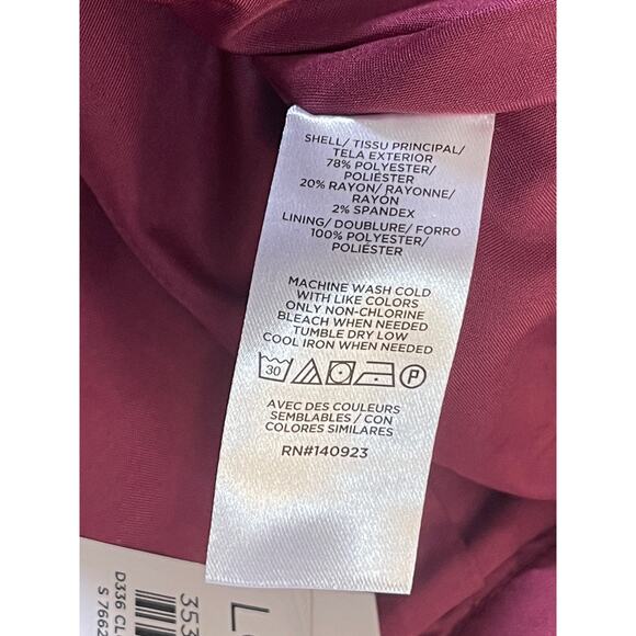 NWT Loft Belted Patch Pocket Skirt Wine Color - Size Women's 0 - Picture 5 of 7